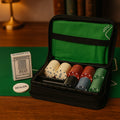 2S DM121 Ensemble Casino de Voyage avec Pochette 150 Jetons, Cartes et Tapis