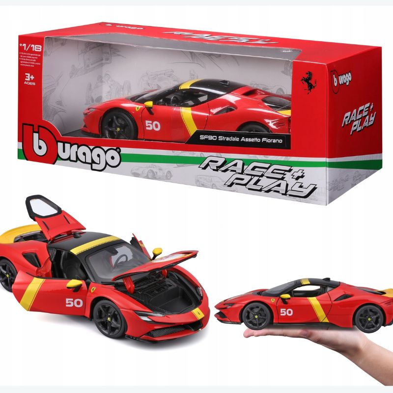18-16021 Bburago Ferrari R&P SF90 Stradale livrée Le Mans 1:18