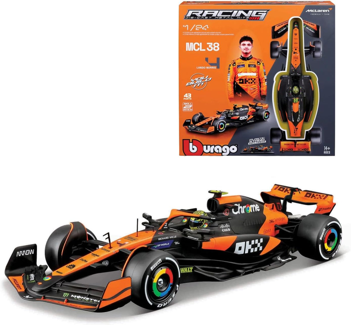 * 18-28504 MAQUETTE MCLAREN MCL38 20241:24 Norris Formule 1 à assembler