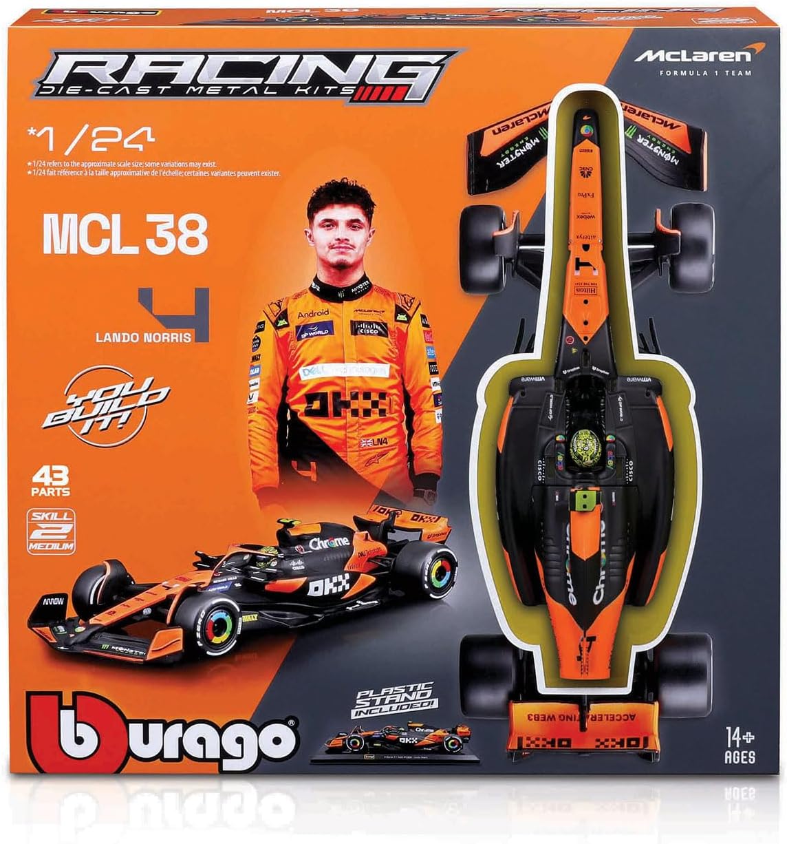 * 18-28504 MAQUETTE MCLAREN MCL38 20241:24 Norris Formule 1 à assembler