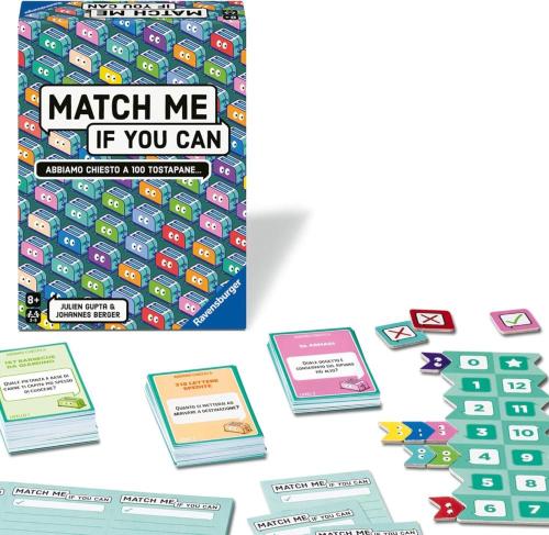 24858 Ravensburger Match Me If You Can Jeu de Cartes et de Vitesse