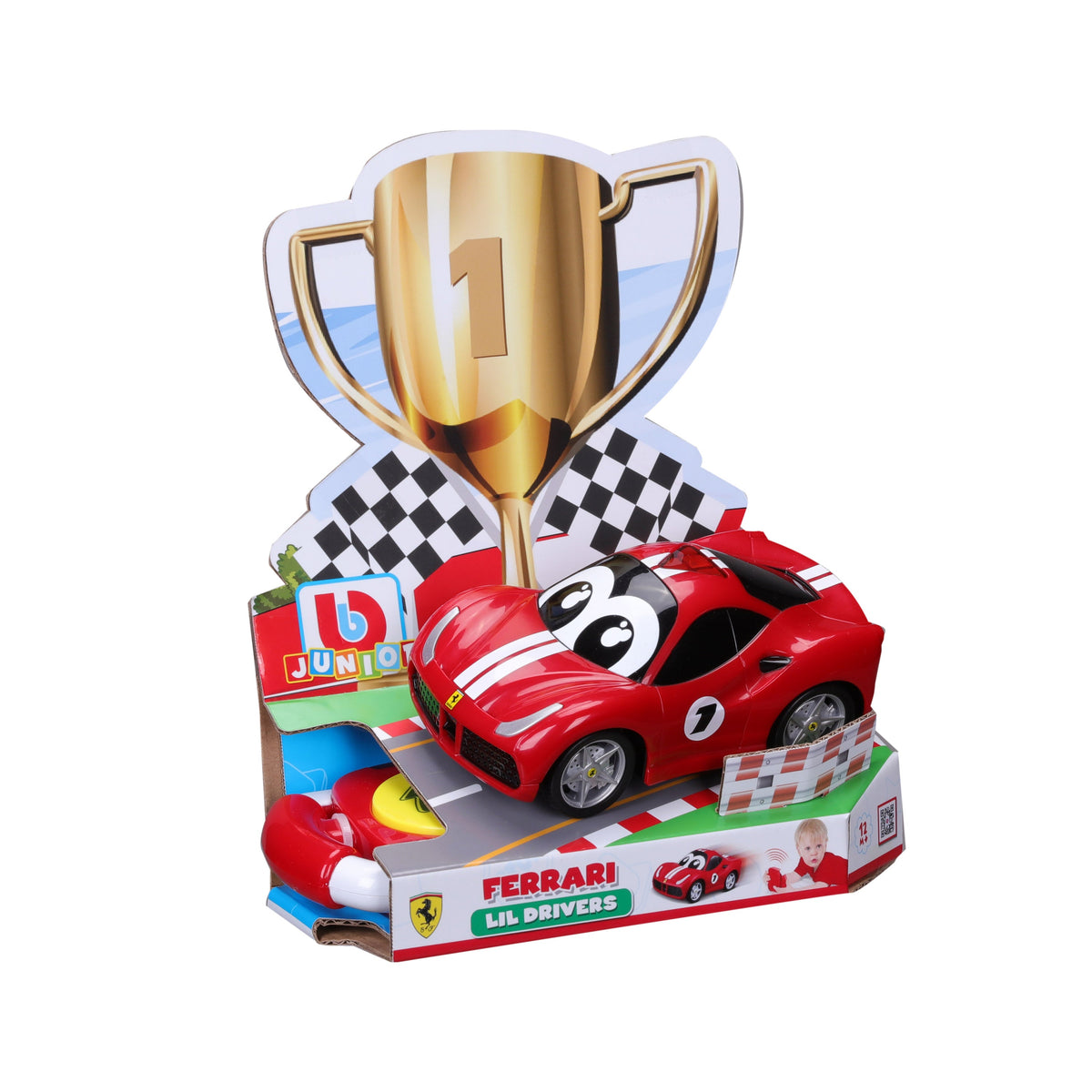 16-82006 Bburago Junior 16-82006 Ferrari Lil Driver coffret