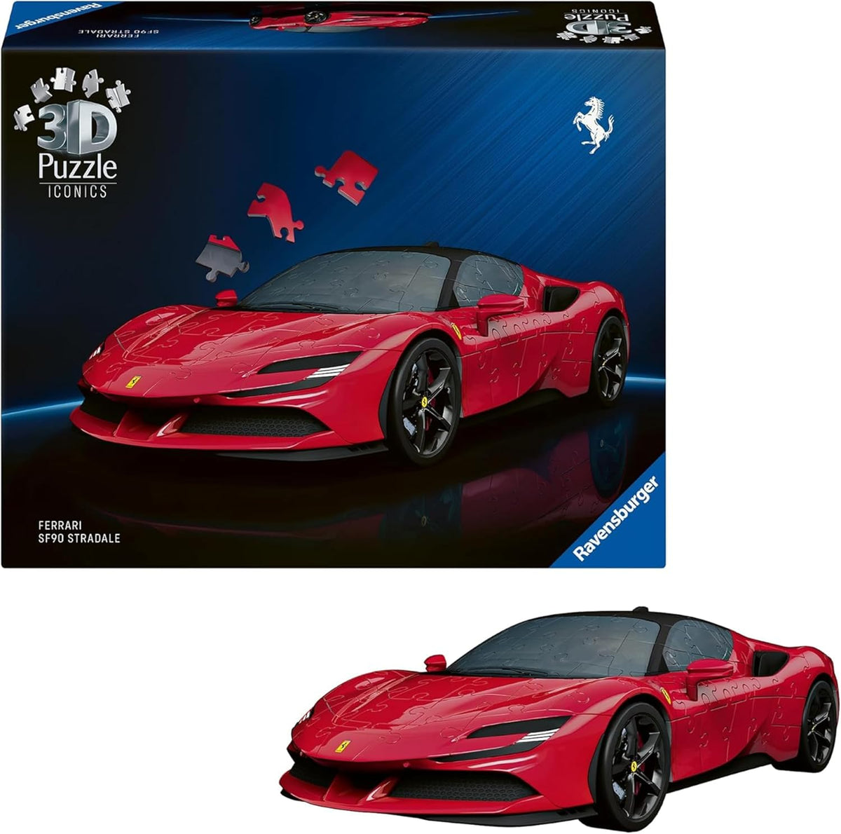 12008041 Puzzle 3D Ravensburger Ferrari SF90 Stradale Voiture de sport