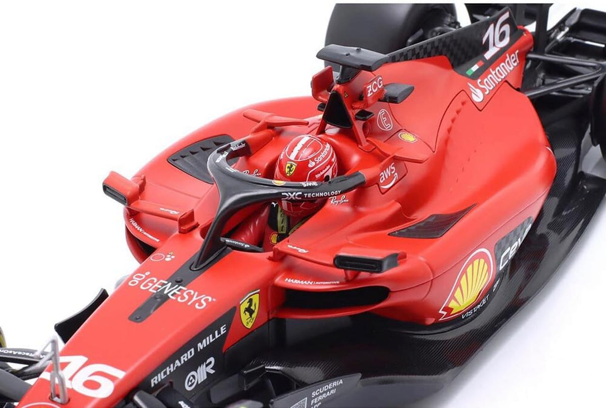 18-26808 Brago Ferrari F1 SF 2023 Ferrari n°16 Leclerc avec casque 1:24