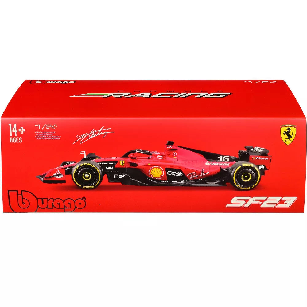 18-26808 Brago Ferrari F1 SF 2023 Ferrari n°16 Leclerc avec casque 1:24
