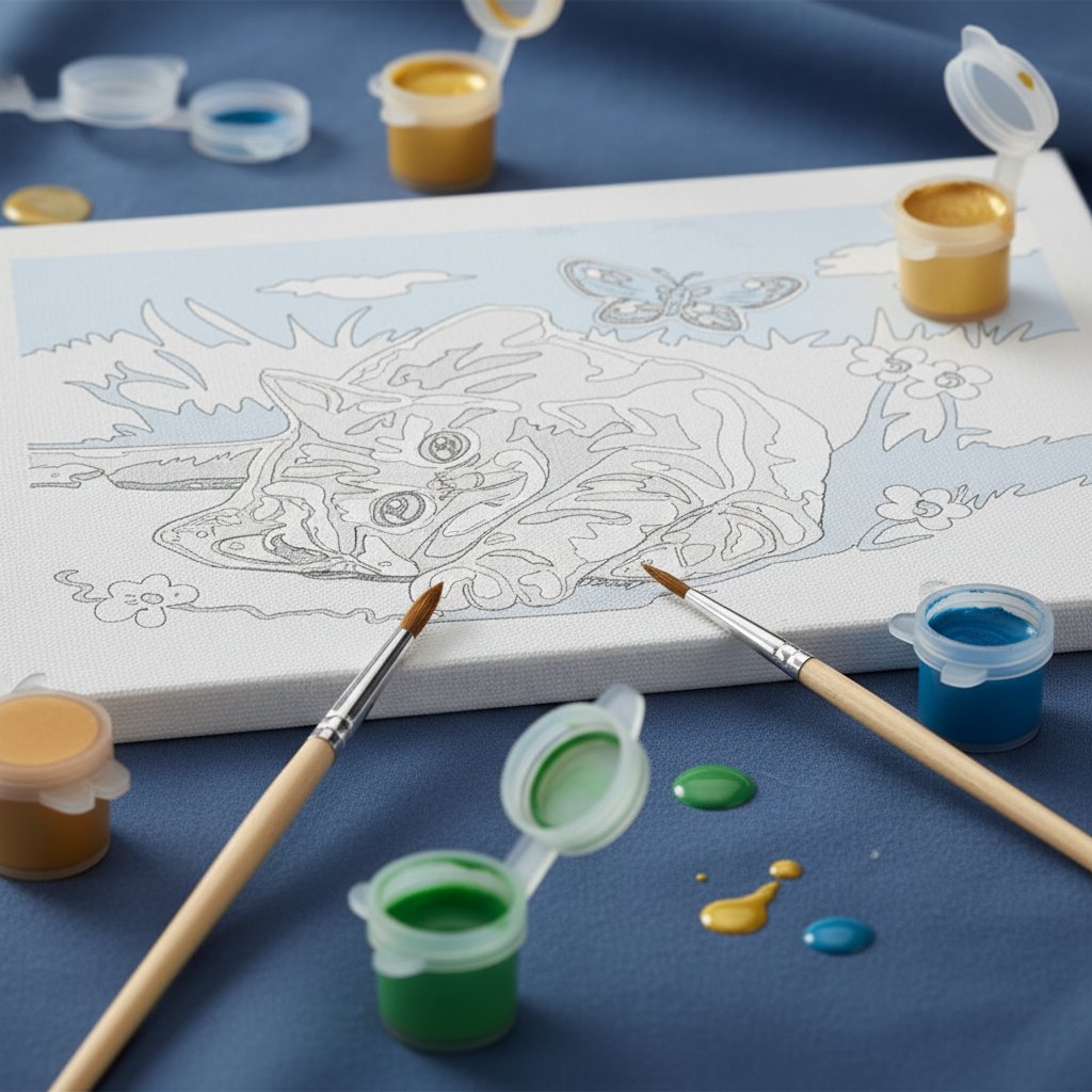 12023092 Ravenburger CreArt Série E Kit de peinture Chaton Joyeux