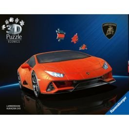 12008052 Puzzle 3D Ravensburger Lamborghini Huracán EVO Arancio modèle réduit de voiture