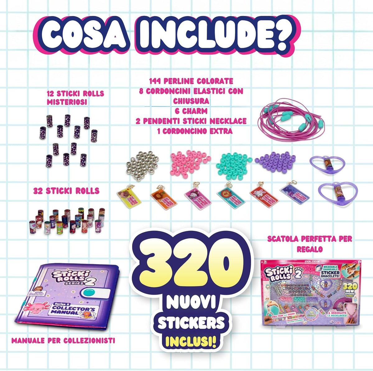 12028019 Ravensburger SkyCastle Sticki Rolls Série 2 Ensemble Créatif pour Bracelets