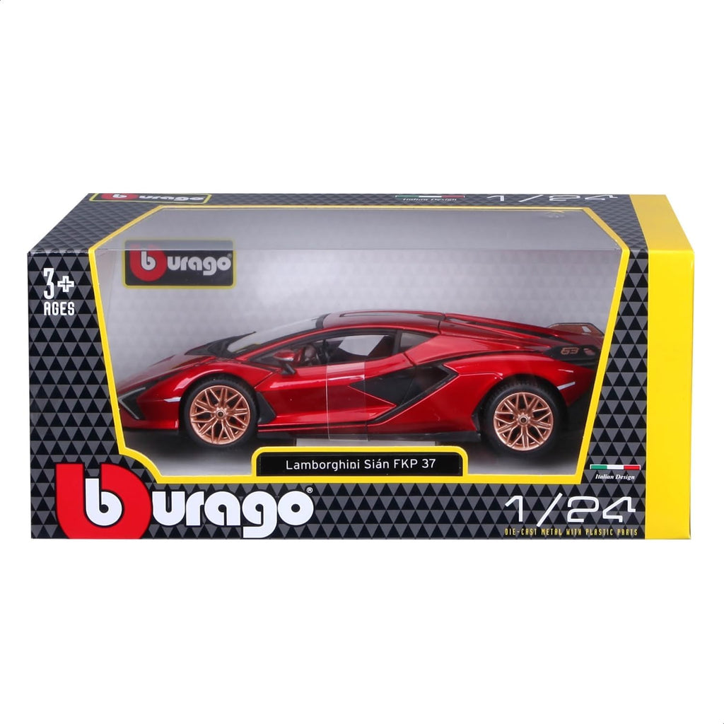 18-21102Bburago Lamborghini Sin FKP 37 Rossa 1:24 Modèle en métal moulé sous pression