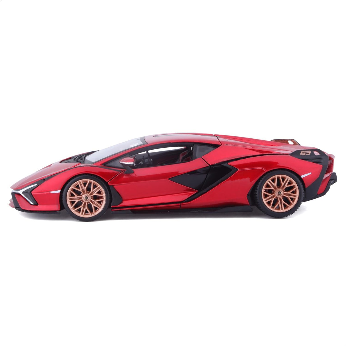 18-21102Bburago Lamborghini Sin FKP 37 Rossa 1:24 Modèle en métal moulé sous pression