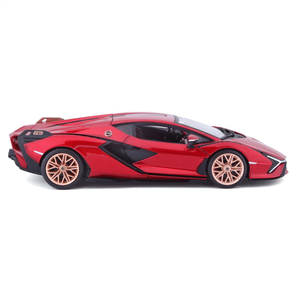 18-21102Bburago Lamborghini Sin FKP 37 Rossa 1:24 Modèle en métal moulé sous pression