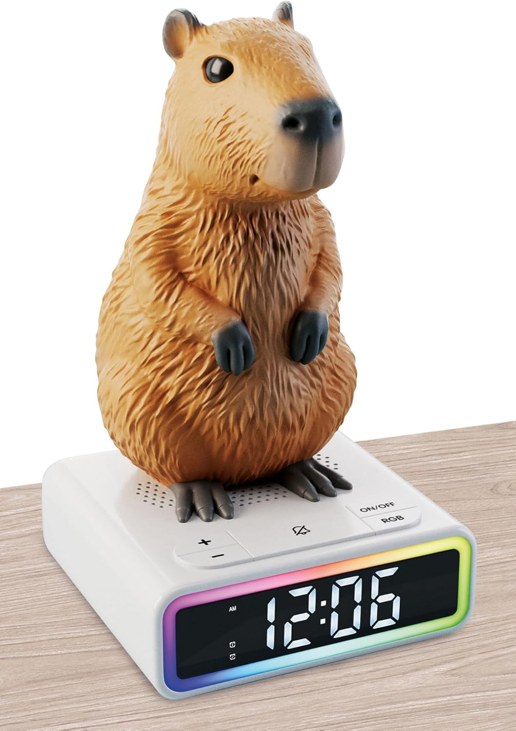 113576 Lisciani Rainy Days Capybara Réveil LED avec Figurine Capybara