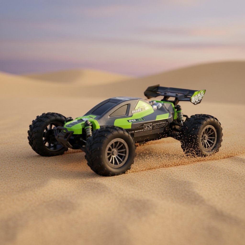 2378 Reeltoys Le Maître du Sable RC 1:16 vert ou orange, assorti