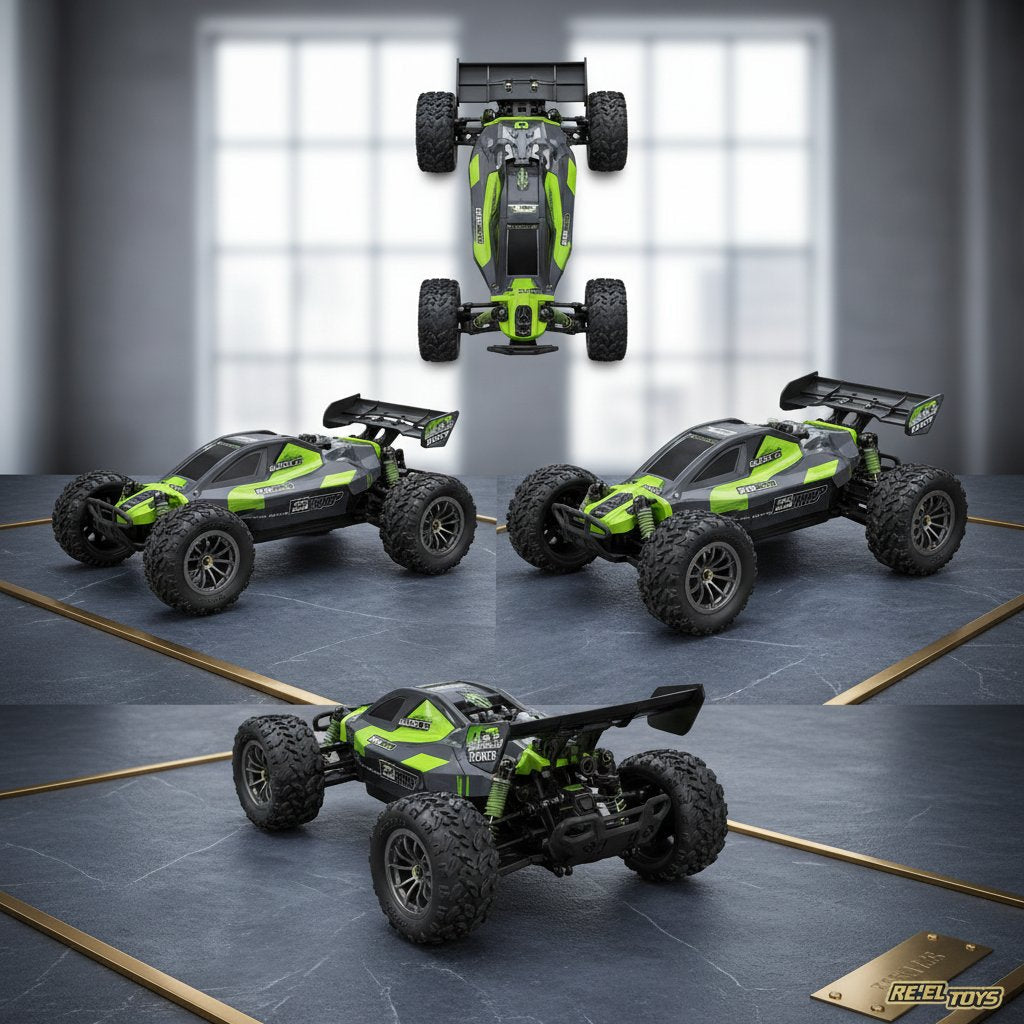 2378 Reeltoys Le Maître du Sable RC 1:16 vert ou orange, assorti