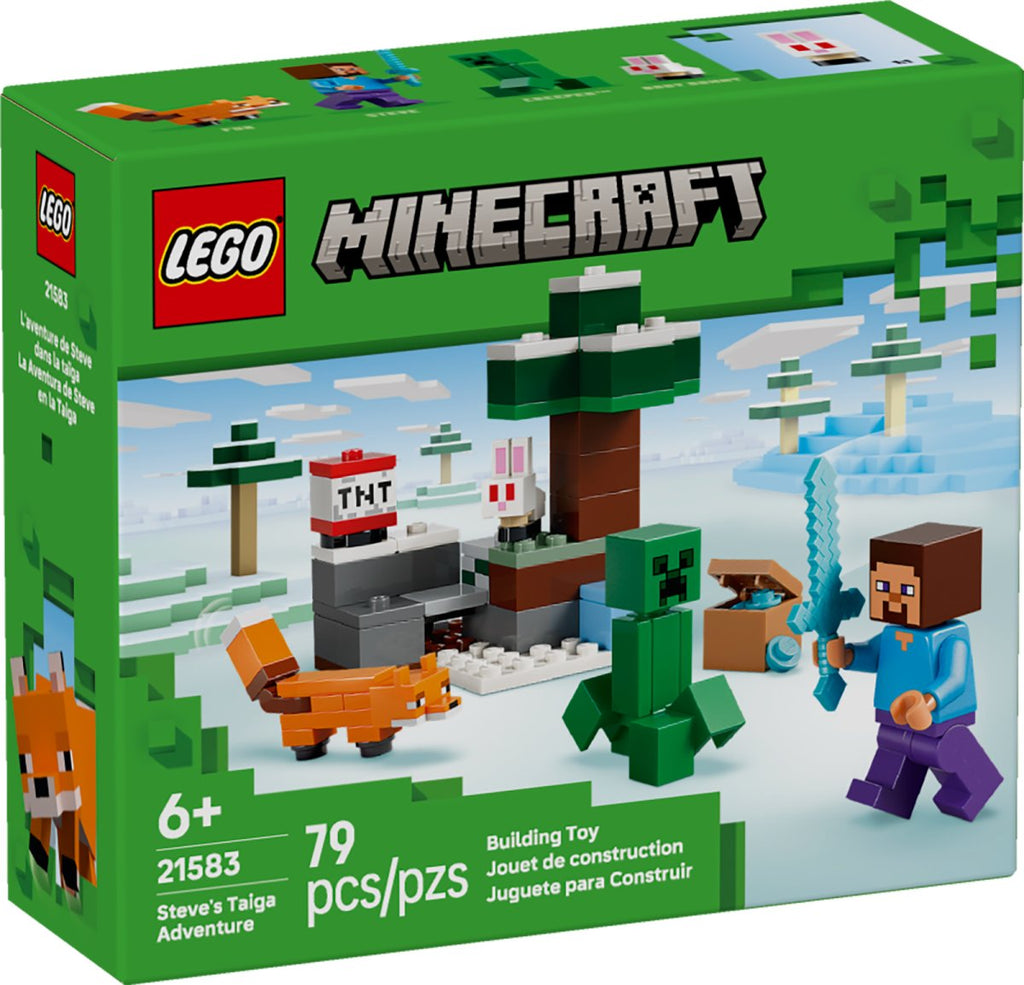 21583 LEGO Minecraft Aventure de Steve dans la taïga