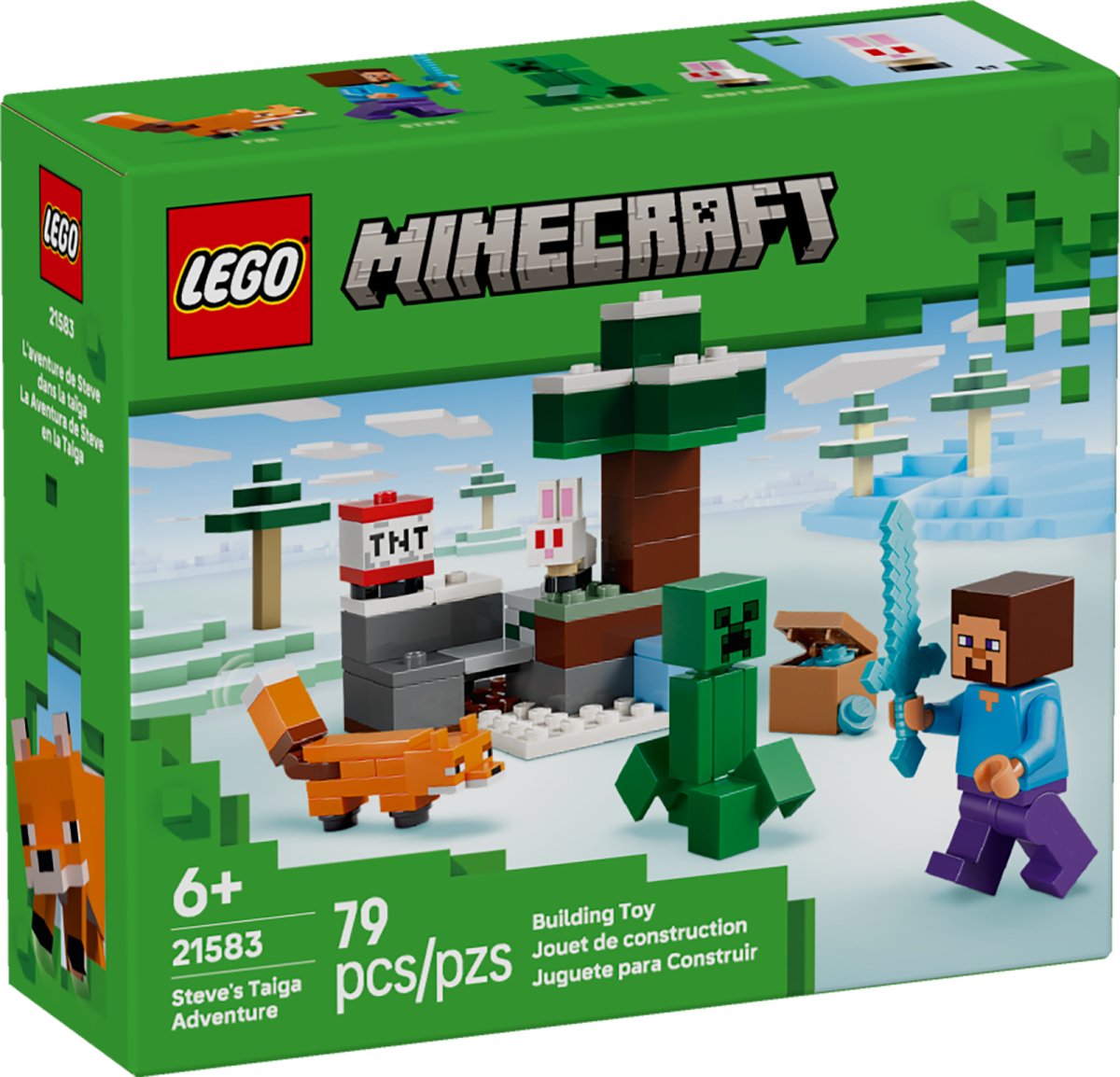 21583 LEGO Minecraft Aventure de Steve dans la taïga