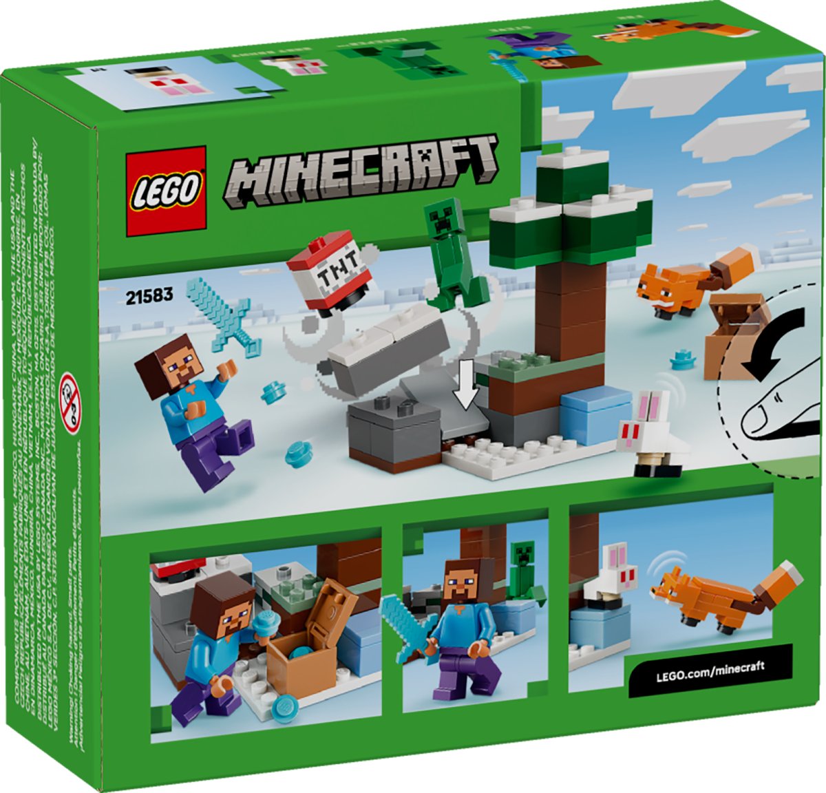 21583 LEGO Minecraft Aventure de Steve dans la taïga
