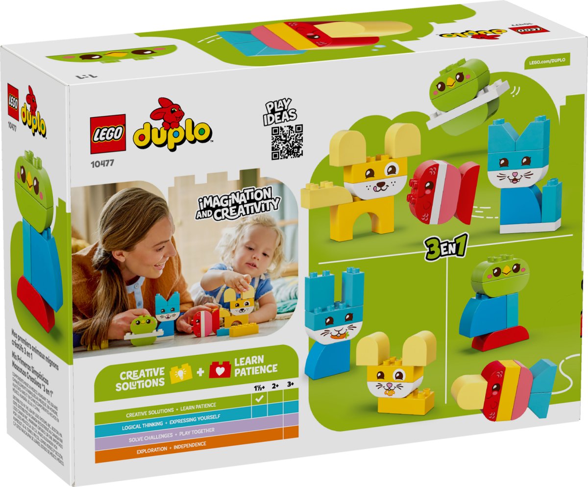 10477 LEGO DUPLO Mes Premiers Animaux Domestiques Créatifs 3 en 1