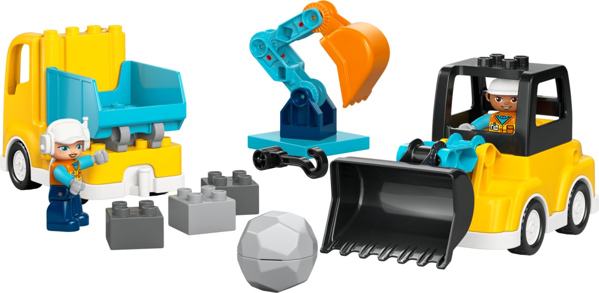 10475 LEGO DUPLO Ville Véhicules de chantier 3 en 1