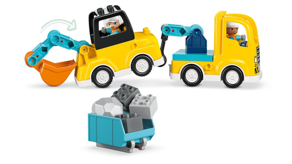 10475 LEGO DUPLO Ville Véhicules de chantier 3 en 1
