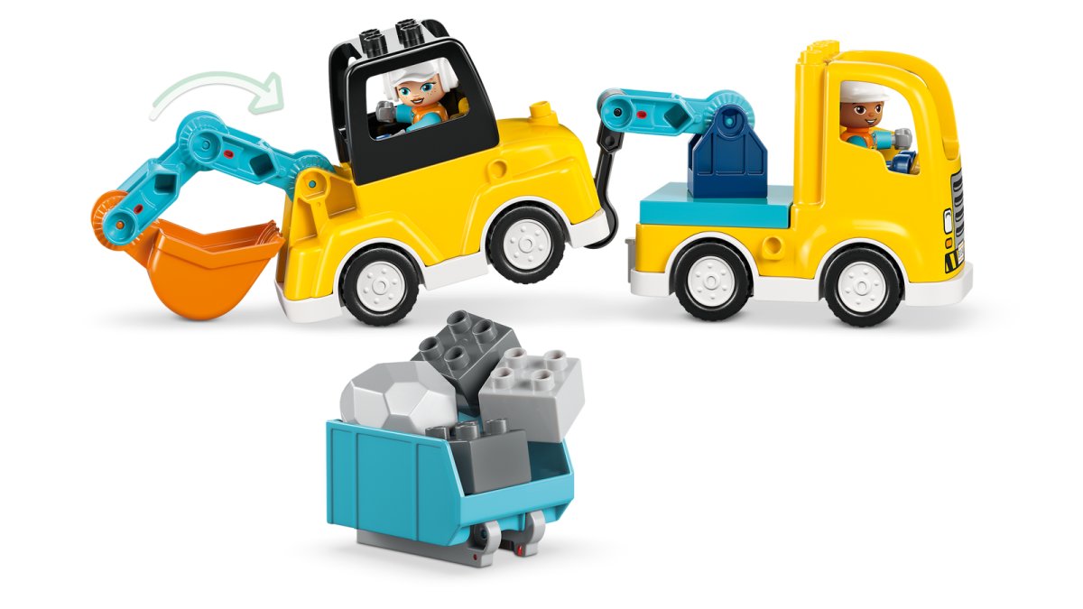 10475 LEGO DUPLO Ville Véhicules de chantier 3 en 1