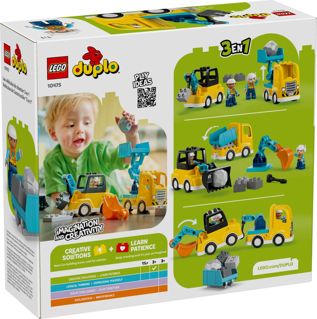 10475 LEGO DUPLO Ville Véhicules de chantier 3 en 1