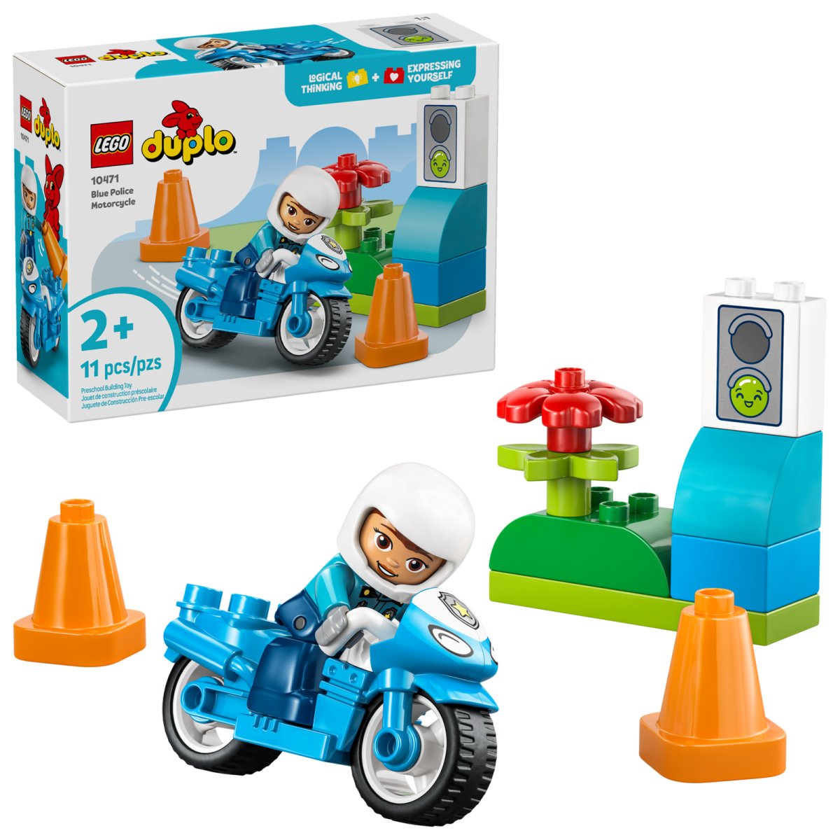 10471 LEGO DUPLO Ville Moto bleue de la Police