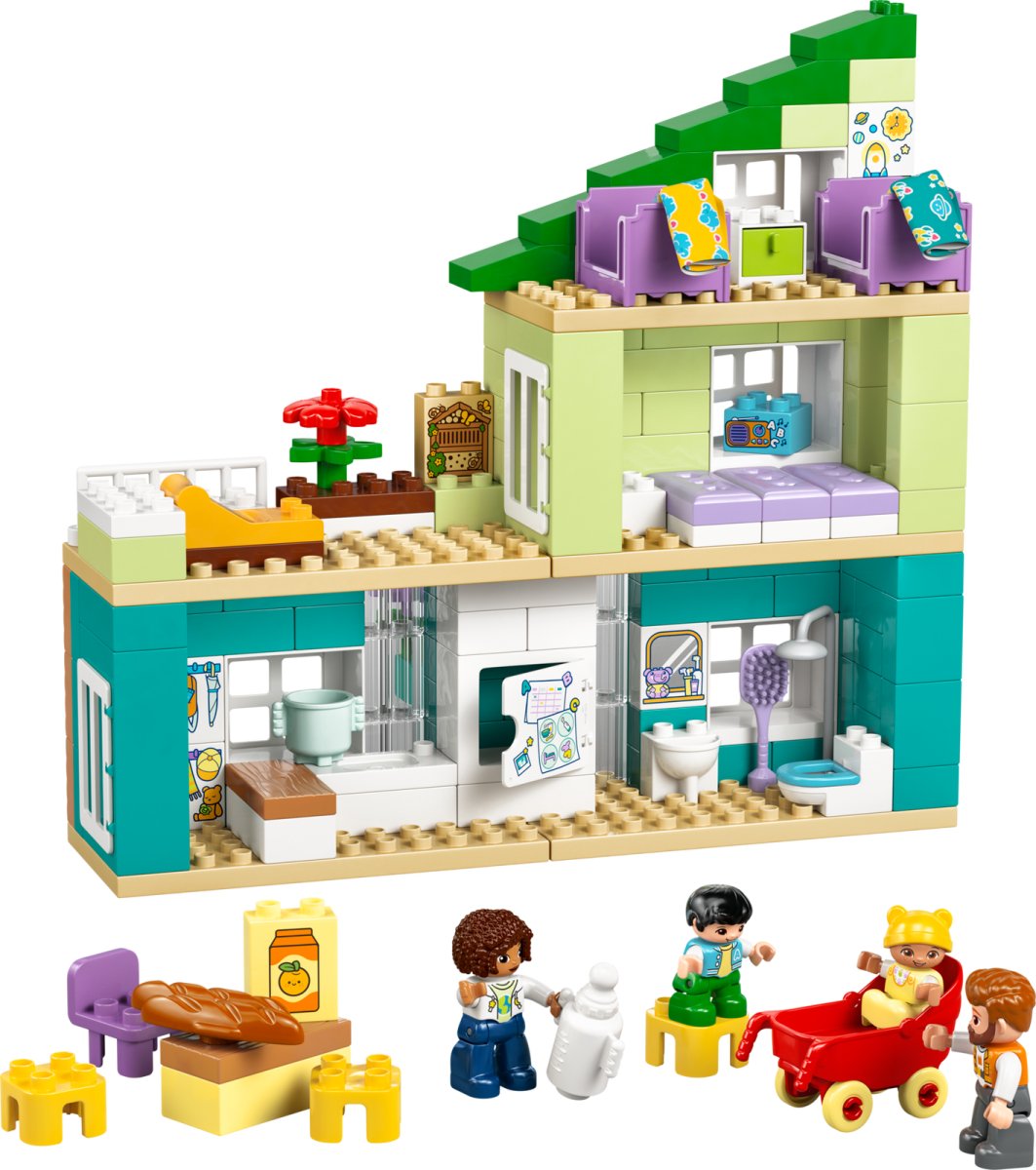 10470 LEGO DUPLO Ville Maison familiale moderne 3 en 1 avec personnages