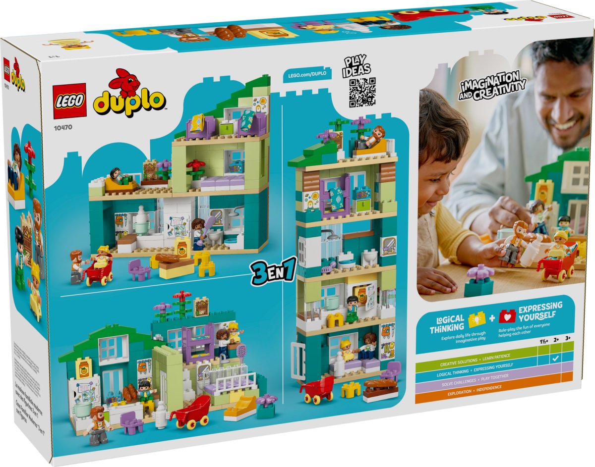 10470 LEGO DUPLO Ville Maison familiale moderne 3 en 1 avec personnages