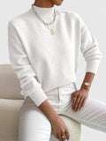 Coralie | Eleganter Pullover mit Stehkragen