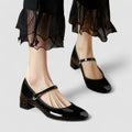 Felicia | Classic Patent Mary Jane Flats