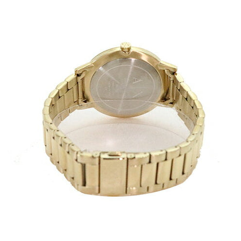 Armani Exchange Cayde AX2707 Herren-Analoguhr – Goldfarbenes Zifferblatt mit passendem Edelstahlarmband in Gold