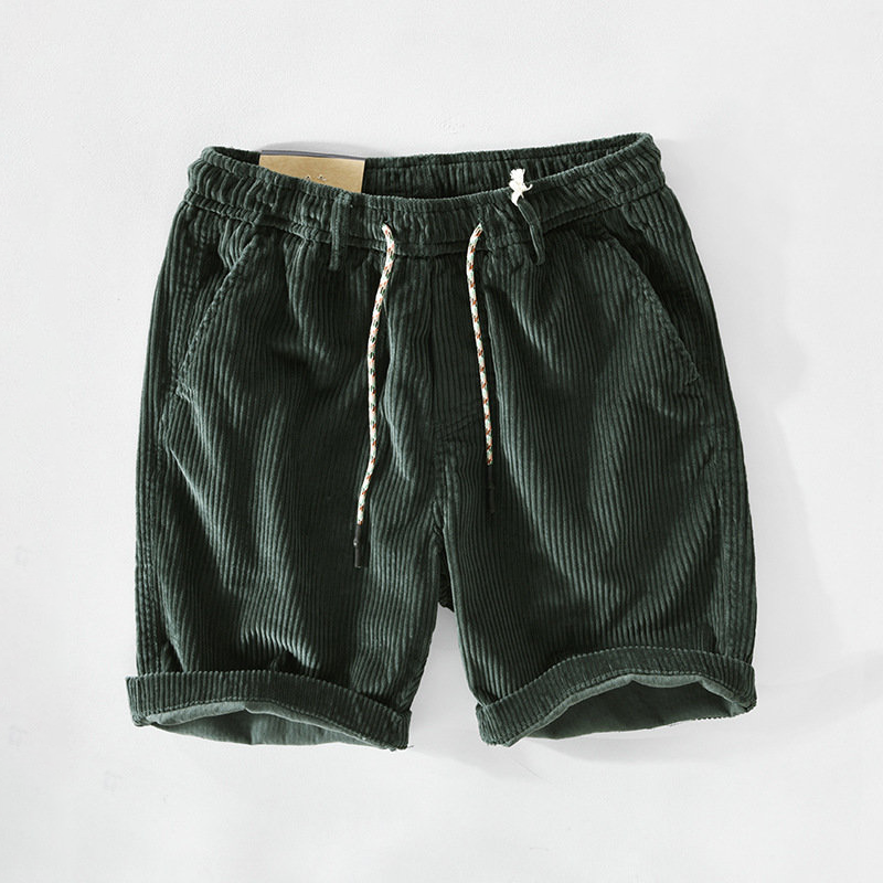 Men’s Corduroy Drawstring Shorts