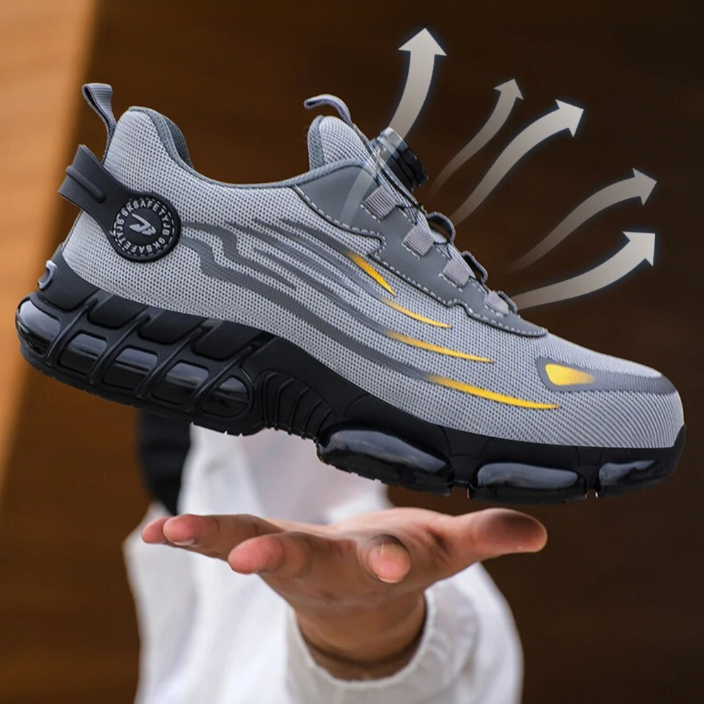 Men’s Dial Lace Slip Resistant Work Sneakers