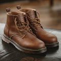 Men’s Lace-Up Round Toe Ankle Boots