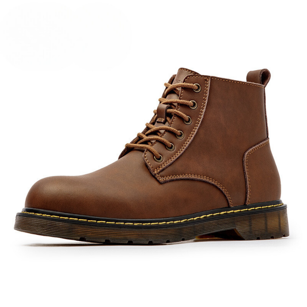 Men’s Lace-Up Round Toe Ankle Boots