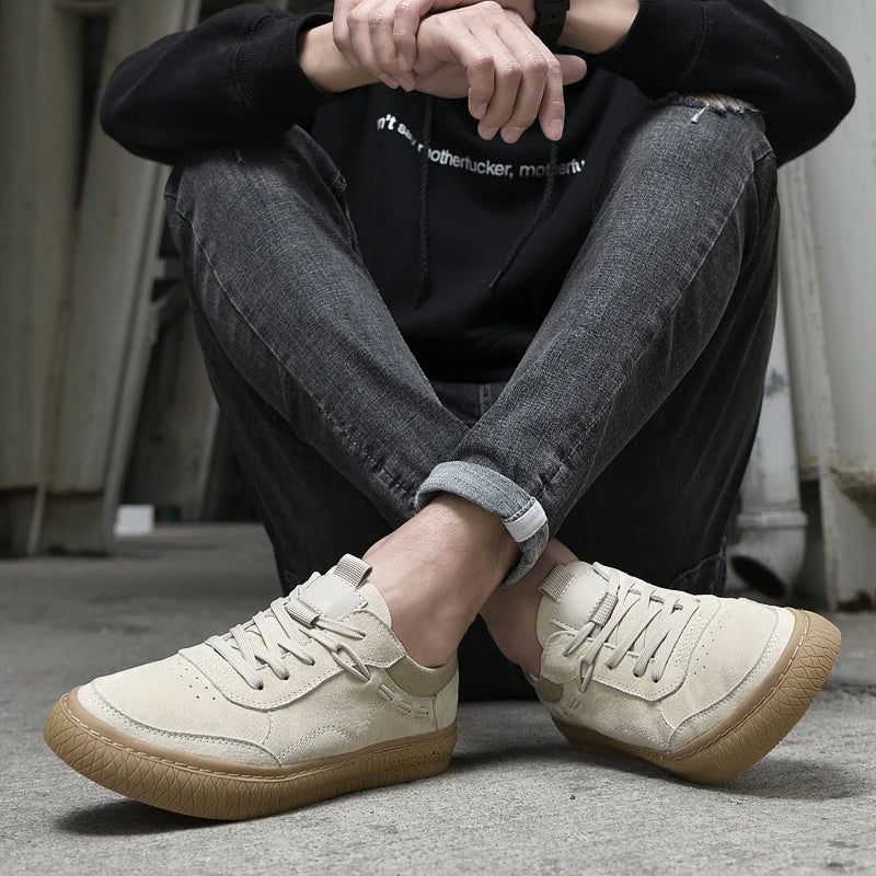 Men’s Low-Top Lace-Up Casual Sneakers