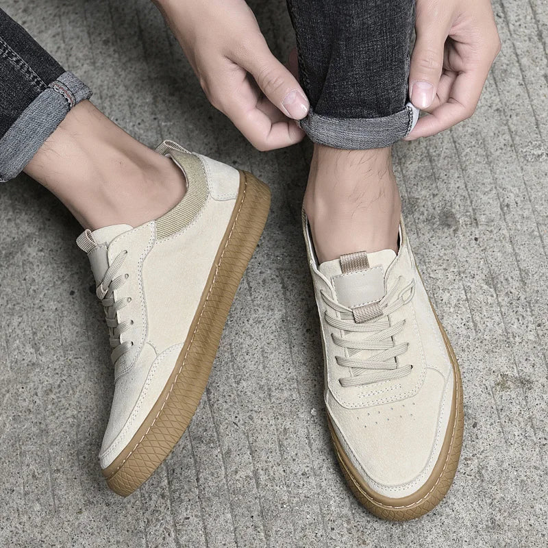 Men’s Low-Top Lace-Up Casual Sneakers