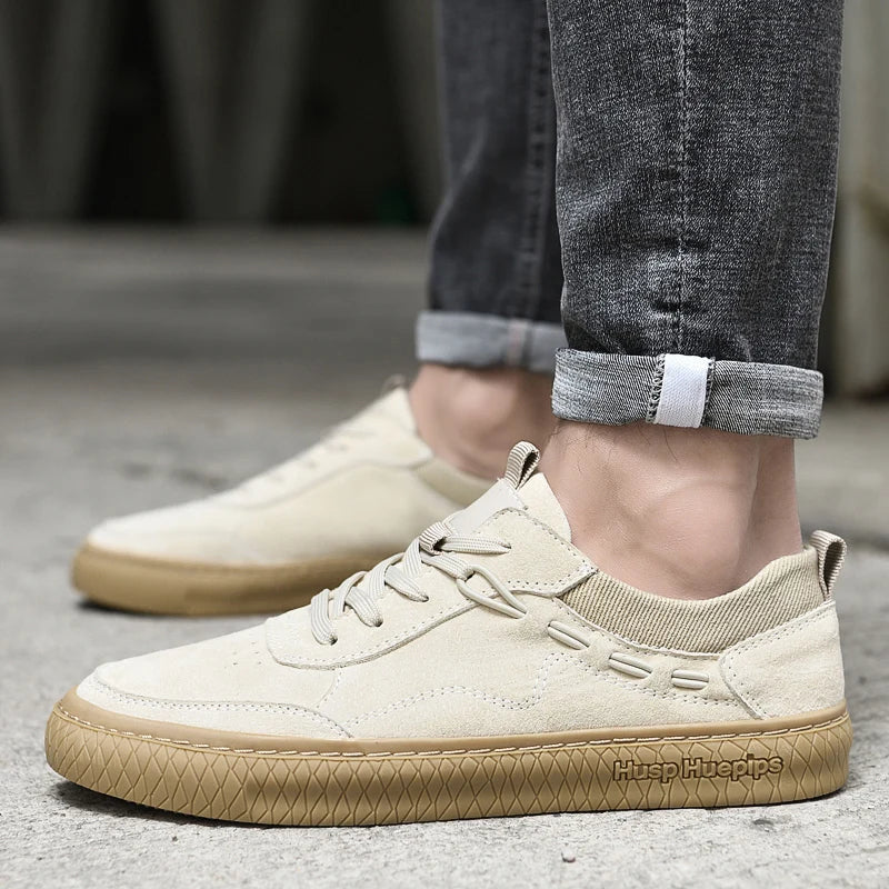 Men’s Low-Top Lace-Up Casual Sneakers