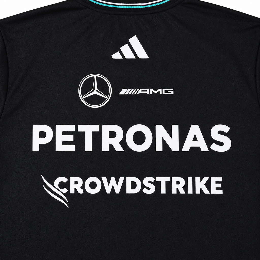 Mercedes F1 2025 Short Sleeve Jersey Black