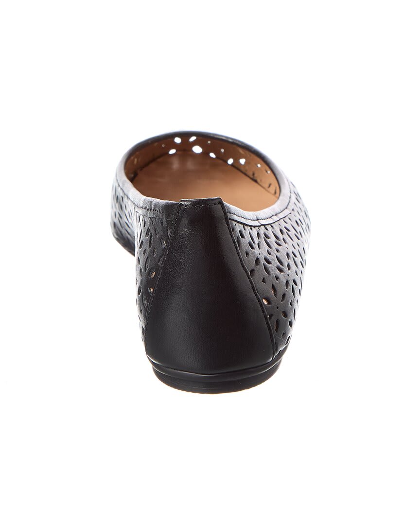 French Sole Leyla Laser Cut Leather Flat