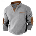 Harlan | Strukturiertes Langarm-Henley-Shirt