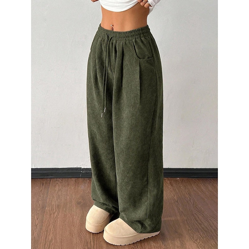Della | Lockere Hose mit weitem Bein und hoher Taille