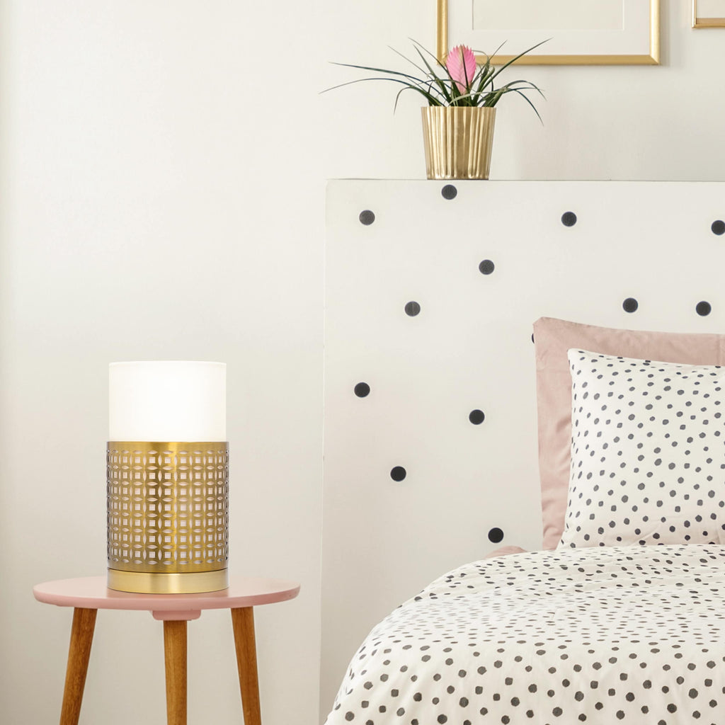 River of Goods Geometric Gold Accent Lamp