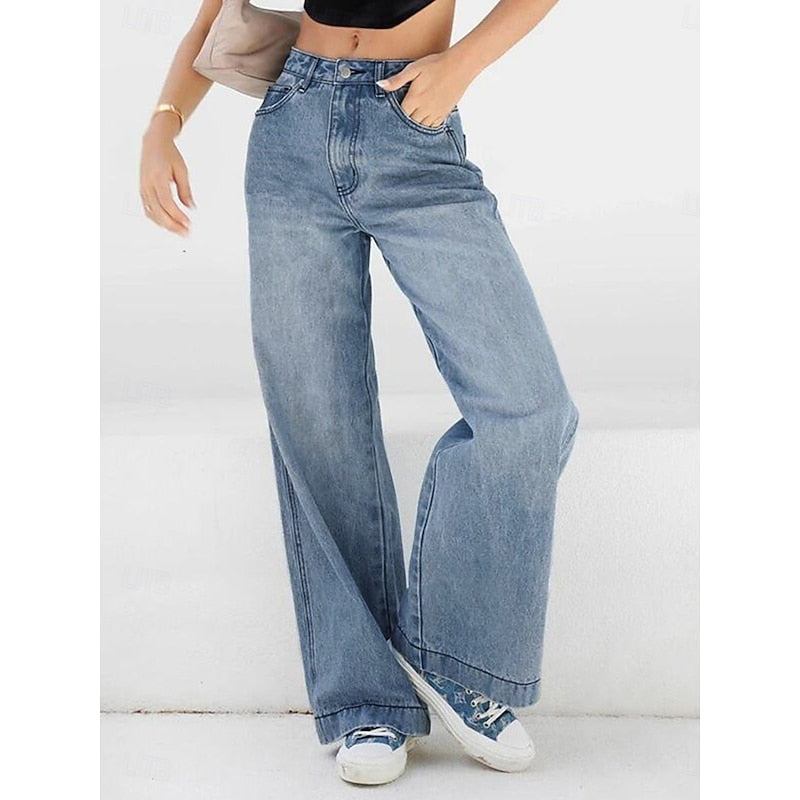 Lorna | Lässige Jeans mit weitem Bein