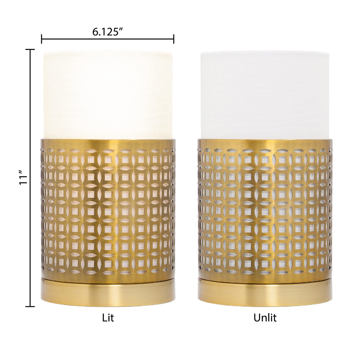 River of Goods Geometric Gold Accent Lamp
