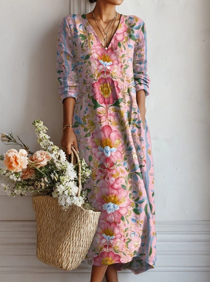 Kelly | Alltags-Komfortkleid mit Blumenmuster