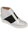 Linea Paolo Amber-L Leather Wedge Sneaker