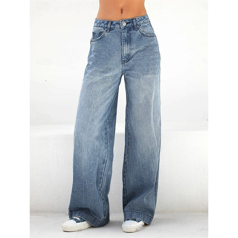 Lorna | Lässige Jeans mit weitem Bein