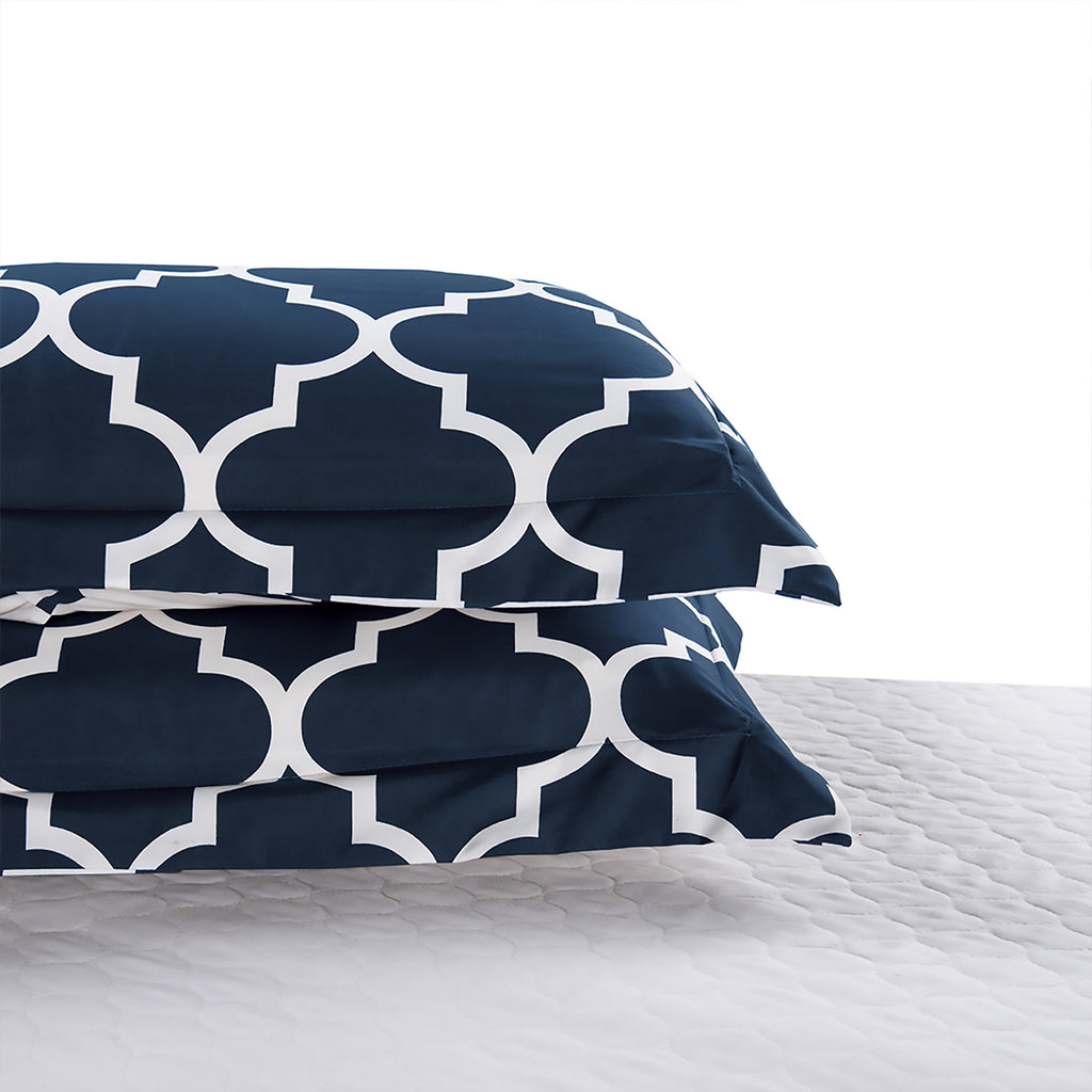 Elegant Comfort 3-Piece Moroccan Trellis Reversible Comforter Set